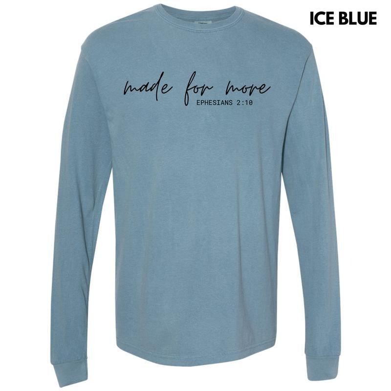 Black Made For More Long Sleeve Comfort Colors T-Shirt 'NLB'