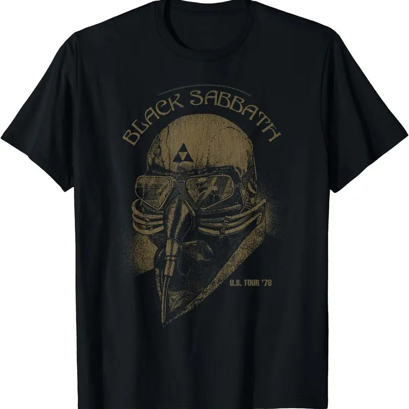 Black Sabbath Official U.S Tour '78 T-Shirt | Unisex Cotton Tee, Short Sleeve, Crewneck, Size S-5XL