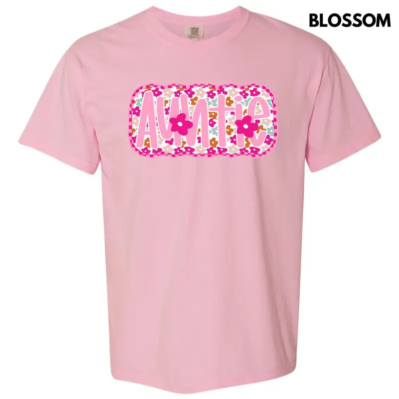 Bloom Auntie Comfort Colors T-Shirt 'NLB'