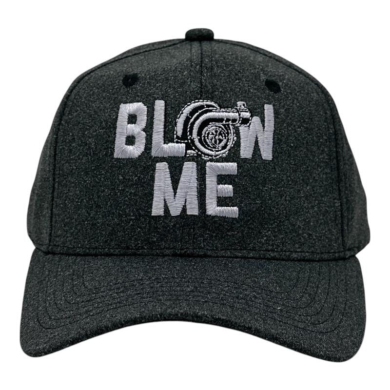 Blow Me Turbo Hat Funny Sarcastic Car Guy Mechanic Graphic Novelty Cap Funny Hats Sarcastic Funny Mechanic Novelty Caps for Men Black - Standard