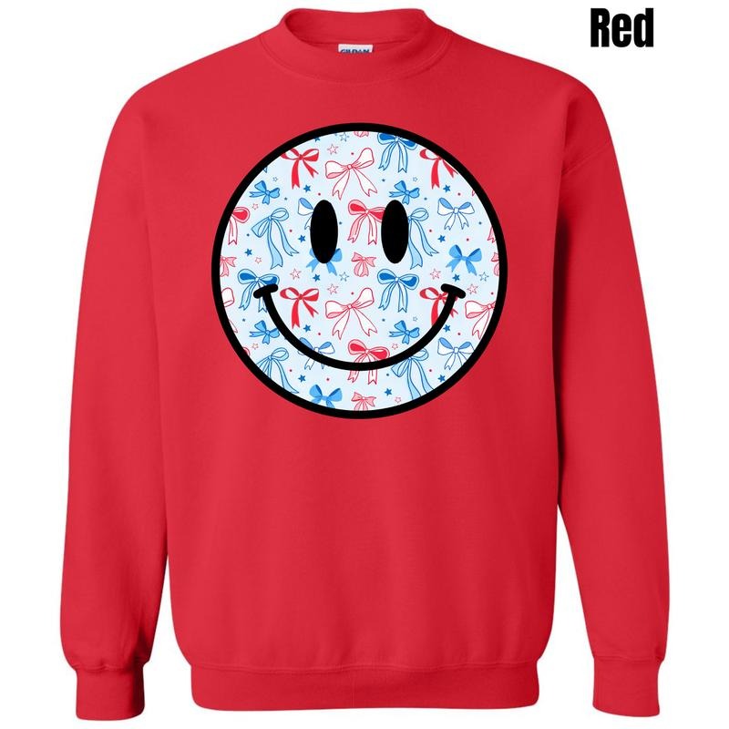 Blue Bows USA Happy Face Sweatshirt 'NLB'