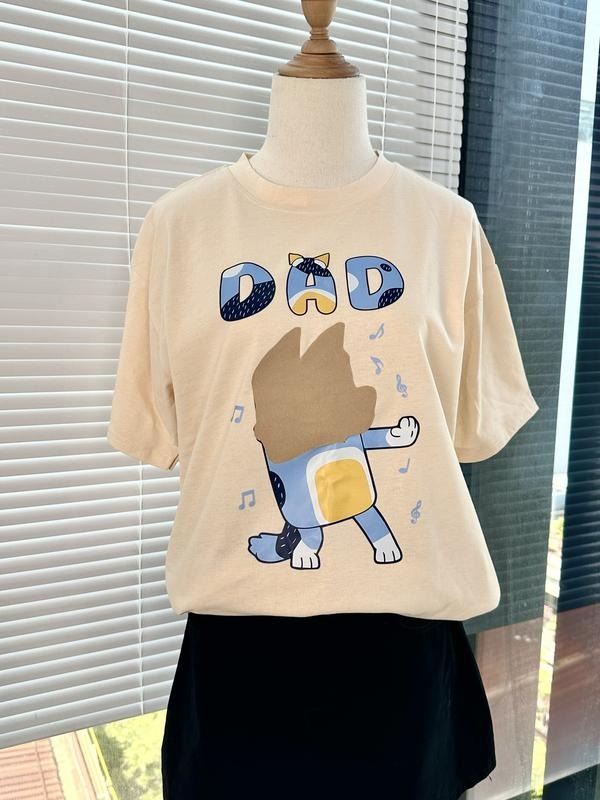 Blue Dog Rad Dad T-Shirt, Cute Rad Dad Blue Dog Shirt, Rad dad retro blue dog shirt, Dad gift shirt blue dog rad Dad