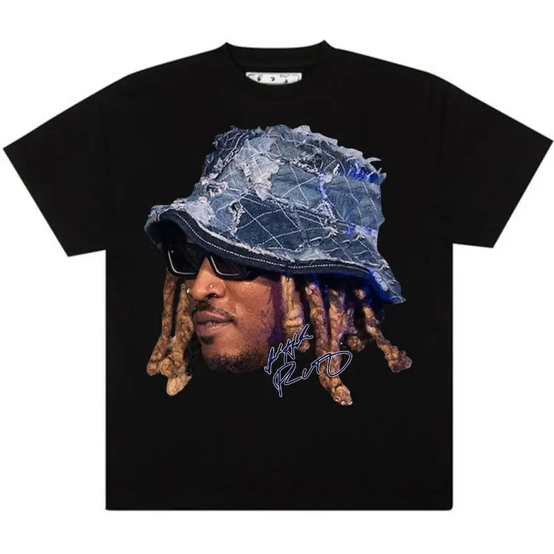 Bluee Futureee Big Face Vintage Graphic Tee