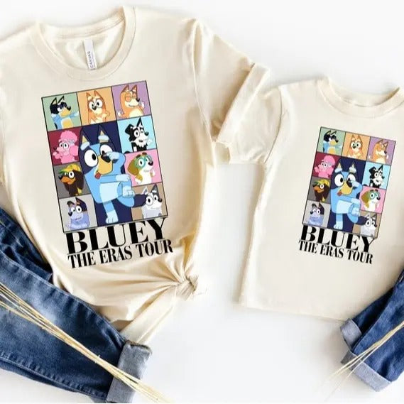 Bluey Eras Tour Shirt | Midnights Bluey Shirt | Bluey The Eras Tour tshirt | Bluey Family Shirt | Bluey Birthday tshirt
