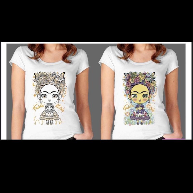Blusa de Frida para dama. Shirt for women Casual Cotton