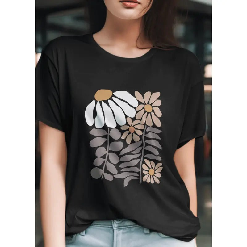 Boho Flower Shirt Unisex Wildflower Sweater graphic shirt, shirt style, funny teeshirt, summer tshirts, cool tshirts, female shirt, cute shirt.