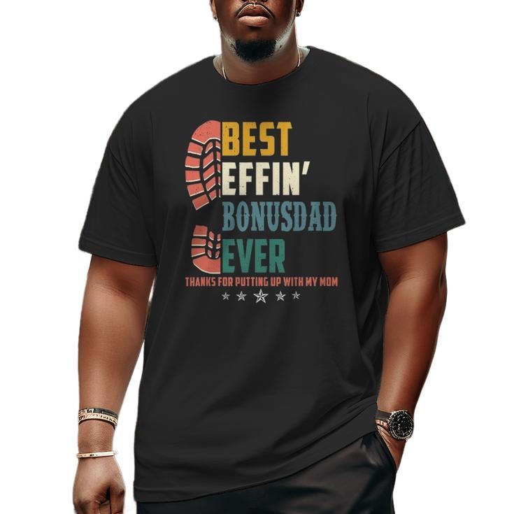 Bonus Dad Father's Day Gift, B*st Effin Bonus Dad Ever T Shirt, Stepdad Gift, Vint*ge Stepfather Shirt, Unisex Short Sleeve Tee, Classic Streetwear