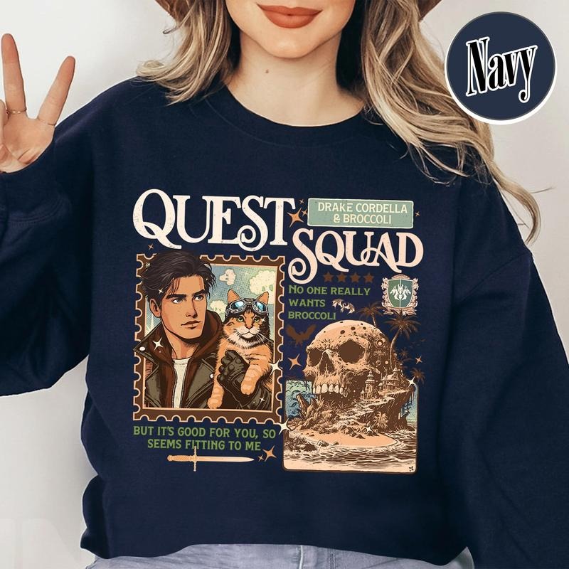 Bookish Sweatshirt,Onyx Strom Sweatshirt,Broccoli Cat Onyx Storm,Drake Cordella & Broccoli Sweatshirt Shirt, Sweatshirt, Hoodie