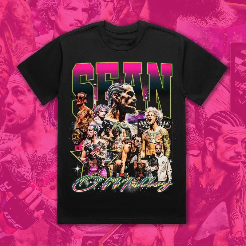 Bootleg Vintage 90s Style Sean O'Malley T-Shirt UFC Suga Classic Cotton