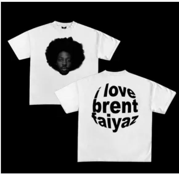 Brent Faiiyaz Graphic Rap Tee 2 Side T-shirt
