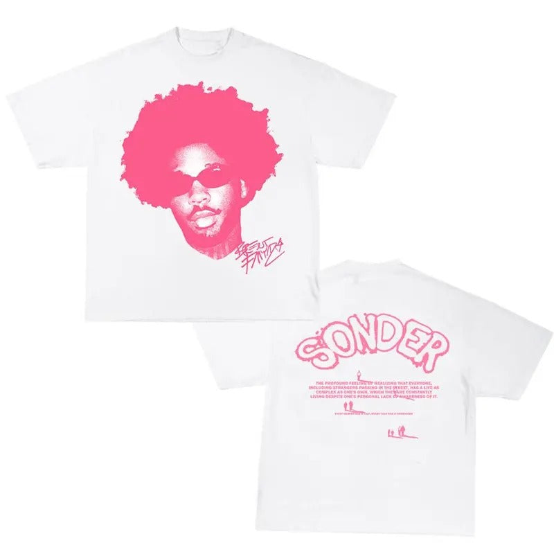 Brent Faiyazzzz Pink Hip Hop Tee, Rap Concert Shirt, Ideal Fan Gift Classic Cotton Fabric Menswear