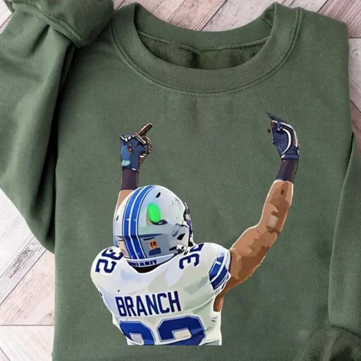Brian Branch Middle Finger Graphic Shirt, Sweatshirt, High-Quality Vintage-Inspired Design, Perfect Gift for Fans