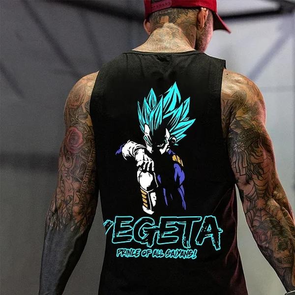 Bring Your Favorite Anime Characters to the Gym with a Casual Print Gym Tank Top