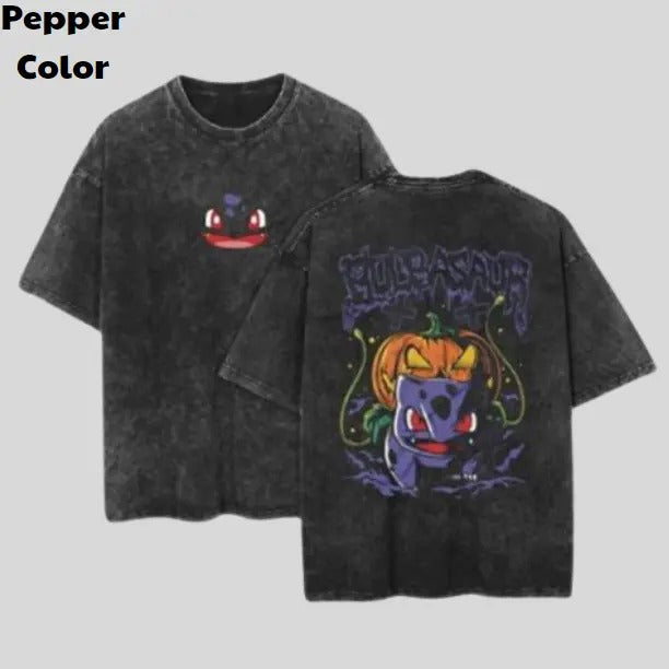 Bulbasube Vintage Tee, Bulbasube 2-Sided T-Shirt, Pokemon Graphic Tees, Sweatshirt, Hoodie, Unisex Anime Shirt Menswear Womenswear Streetwear