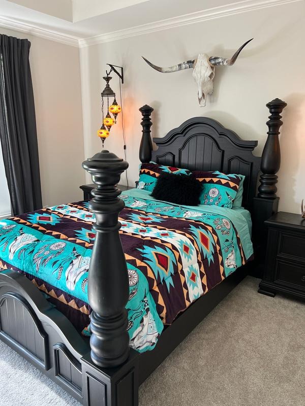 Bullskull Feather Sherpa King 3 Piece Set