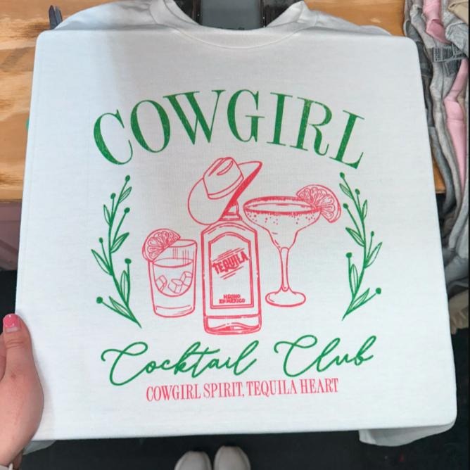 COWGIRL COCKTAIL sweatshirt and Hoodie, Western clothing Sweatshirt, Country shirt, western tops, western outfits women