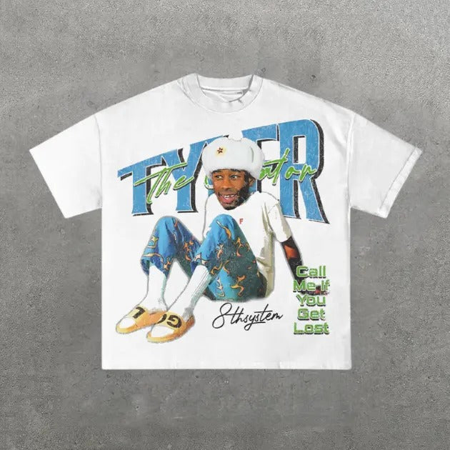 Call Me If You Get Lost T-shirt, Vintage Tyler The Creator Graphic Tee, Y2k, Hip Hop, Unisex T-Shirt, Gift For Men Women Menswear Top Streetwear