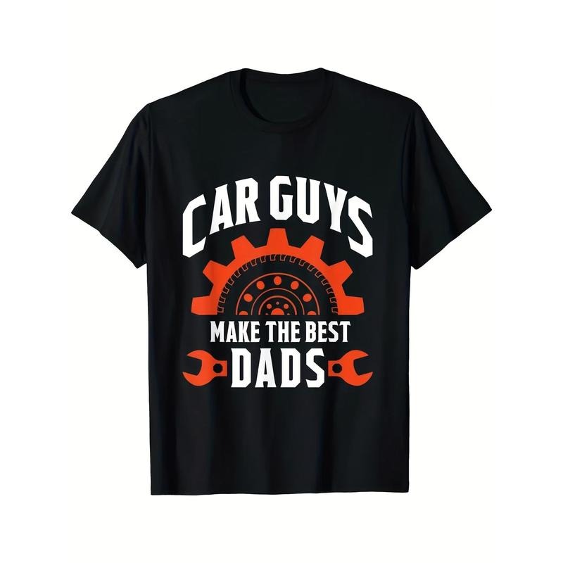 Car Lovers make the best Dads - Father's Day Gift T-shirt Cotton Men's T-shirt Casual T-shirt popular Made in USA