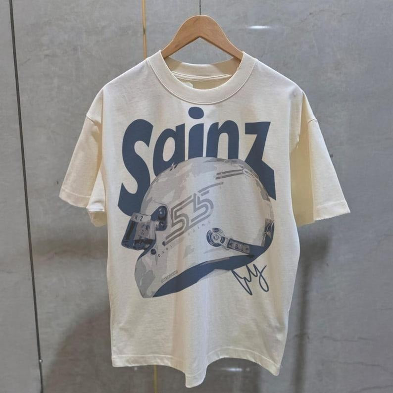Carlos Sainz Williams T-Shirt, Sainz 55 Racing Tee, Vintage F One Shirt, Gift for Carlos Sainz Fan