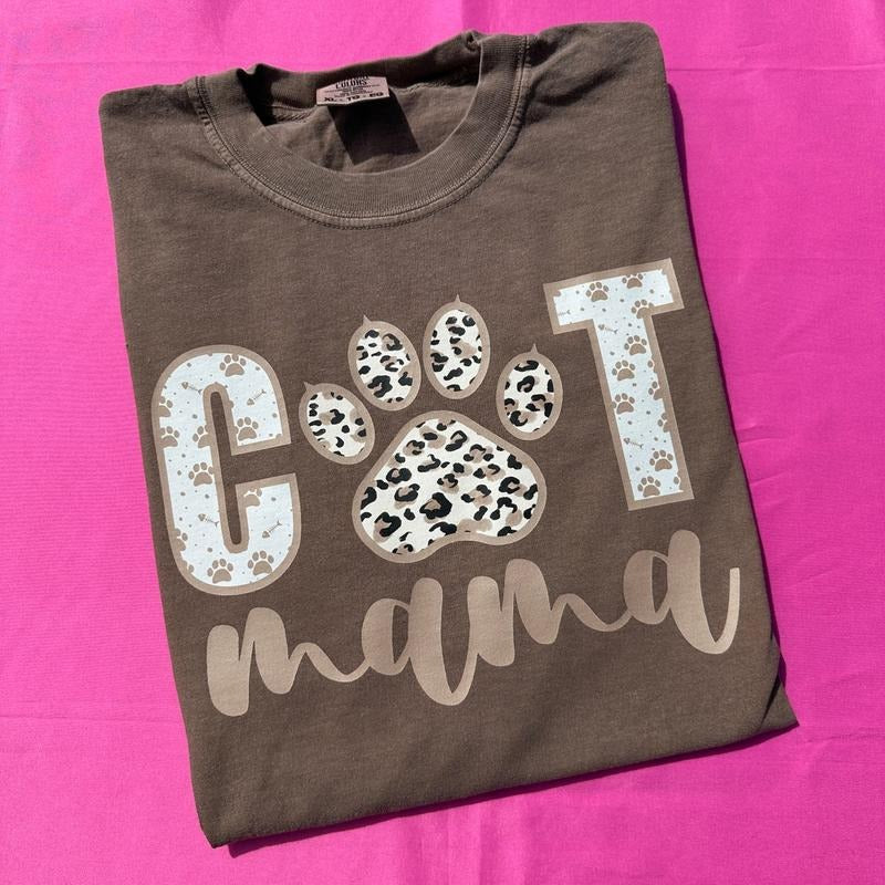 Cat Mama Comfort Colors T-Shirt 'NLB'
