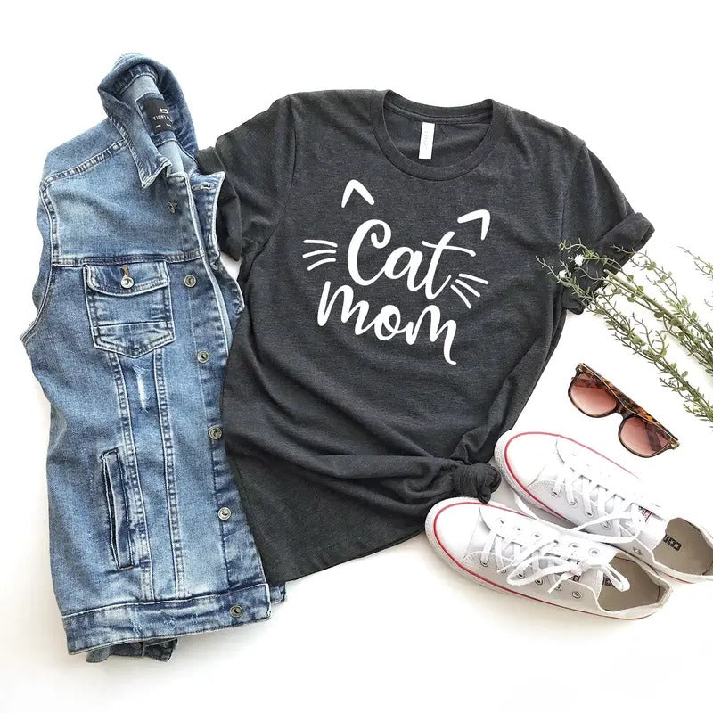 Cat Mom Shirt, Gift to Mom, Pet Lover Shirt, Cat Shirt, Cat Mama T-Shirt, Cat Lover Gift