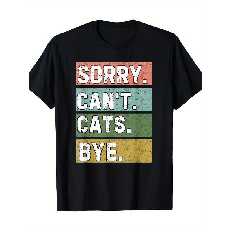 Cat lovers, sorry, no cat goodbye, fun vintage T-shirt Made in USA