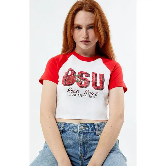 Champion Women's x Rose Bowl OSU Rally Ringer T-Shirt