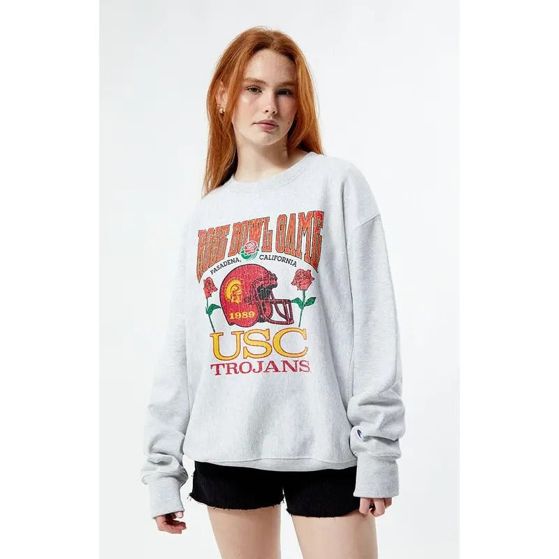 Champion Women's x Rose Bowl USC Champion Crew Neck Sweatshirt