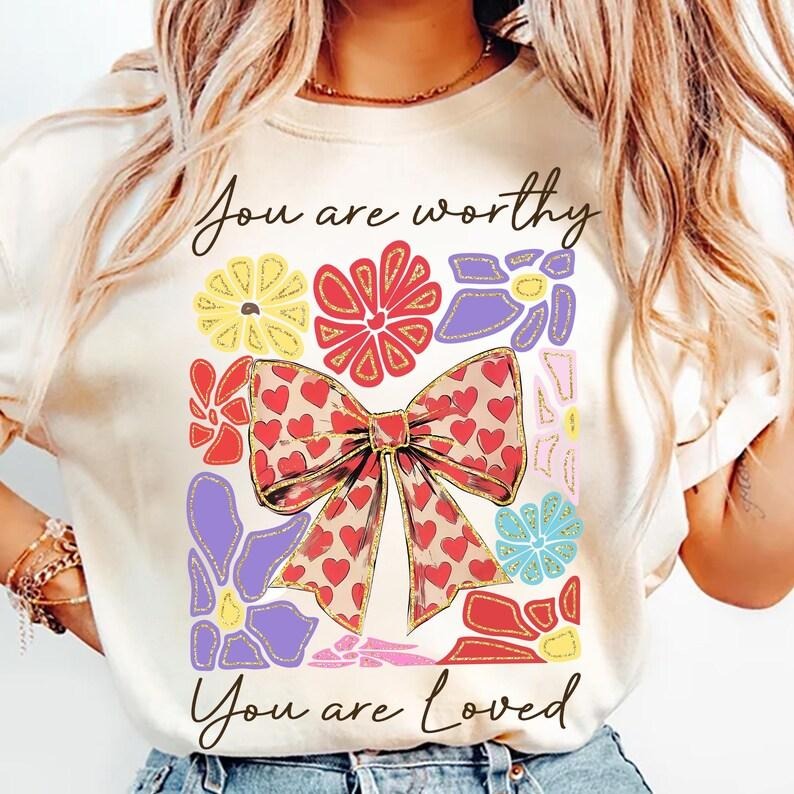 Checkered Valentine's Day Heart Coquette Bow Retro Valentine Shirt Valentine's Day Valentine Love Valentine's Day Bow