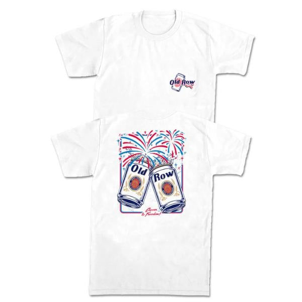 Cheers To Freedom Pocket Tee, Vintage Graphic Tees, Vintage Crewnecks Tees