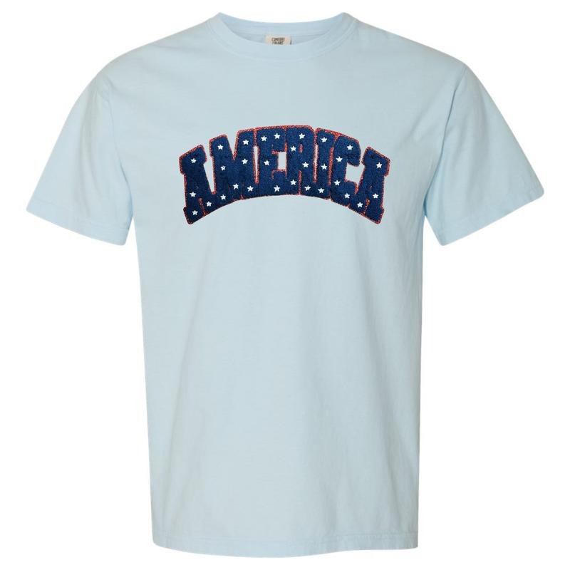 Chenille AMERICA Patch Comfort Colors T-Shirt