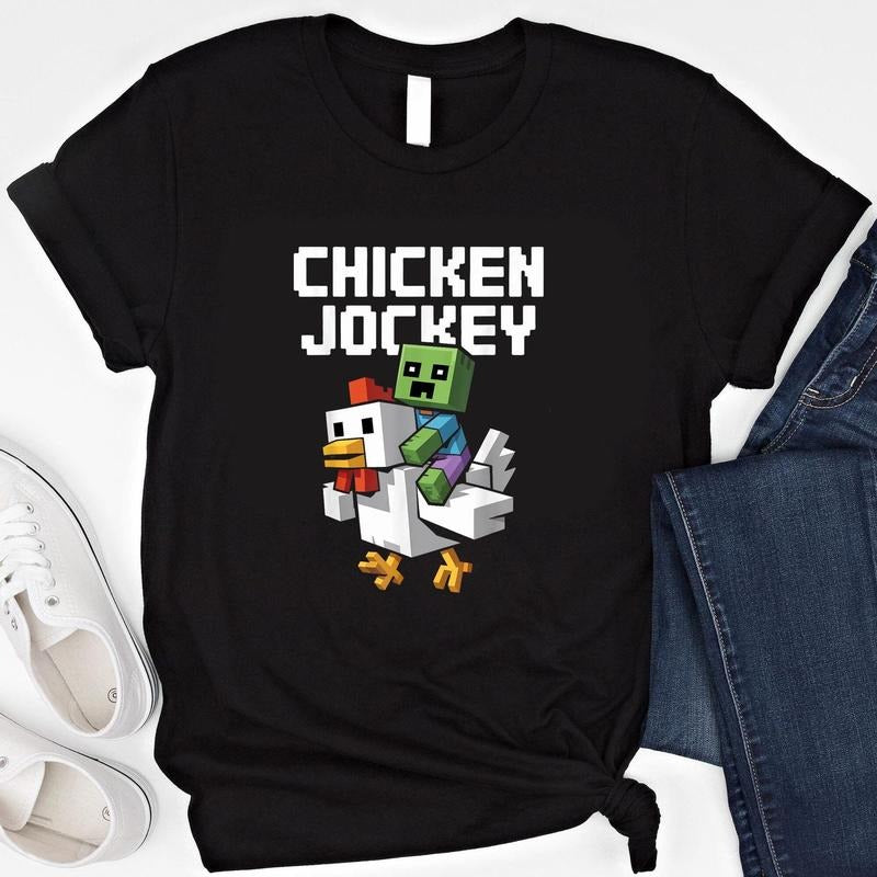 Chicken Jockey Shirt - Funny Farm Animal Tee, Perfect for Gamers & Animal Lovers, Gamer Gift