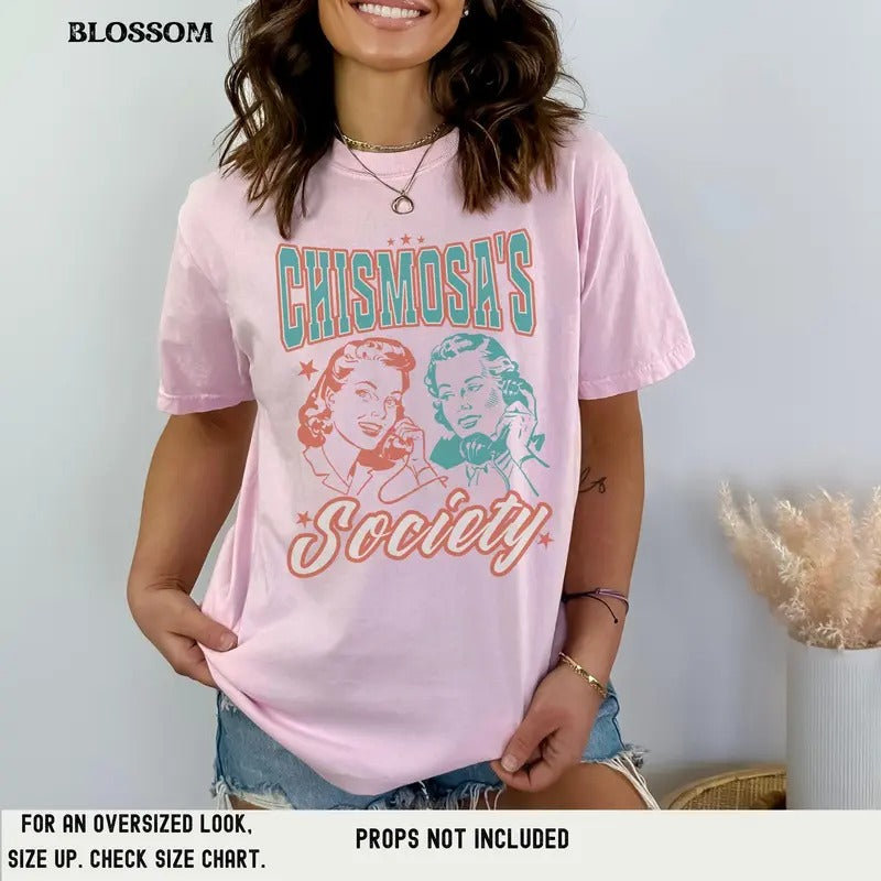 Chismosa's Society Shirt, Sociedad de las chismosas tee, Member of the Gossipers Society shirt, vintage style T-shirt