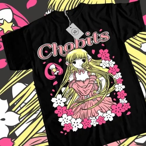 Chobits Chi T-Shirt apanese Freya sumomo Hibiya Girl Kawaii Anime Shirt All Size