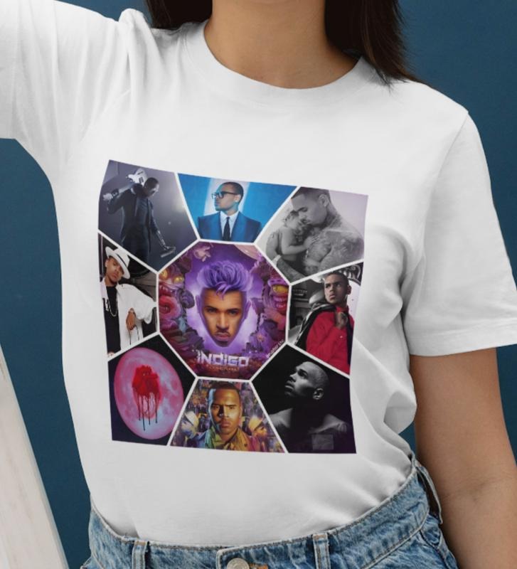 Chr1s Br0wn Albums Collage T-Shirt, Vintage Unisex Sweatshirt, Vintage Unisex Hoodie Comfort Tops Style