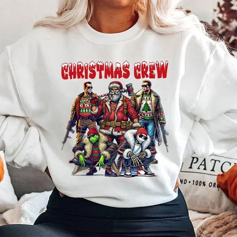 Christmas CREW Shirt, Christmas Movies Characters Shirt, Xmas Graphic Tee, Christmas Sweatshirt, Hoodie, T - Shirt