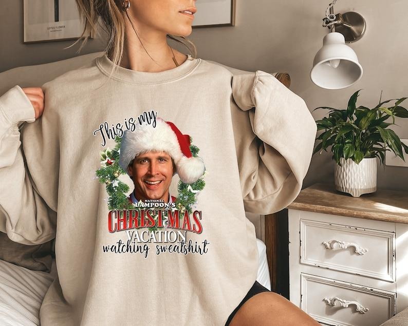 Christmas Retro Sweater National Lampoon's Christmas Vacation Sweatshirt Holiday Spirit Shirt Xmas Party Outfit Cute Christmas Tee