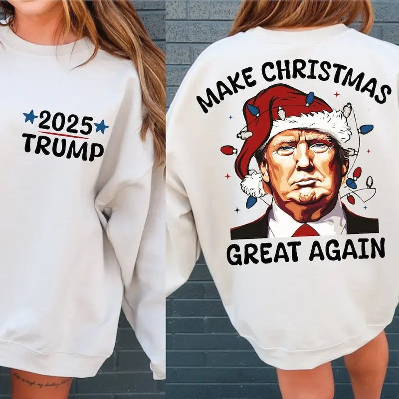 Christmas Trump Sweater, President Trump Shirt, Trump 2024 Supporter Shirt, Trendy Christmas