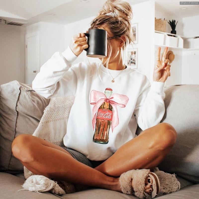 Classic Coke Pink Bow Coquette Sweater, Hoodie, Tee Shirt, Regular #Coca #Cola Lover I Need A Diet Coke Funny Outfit , Global Trending Outfits