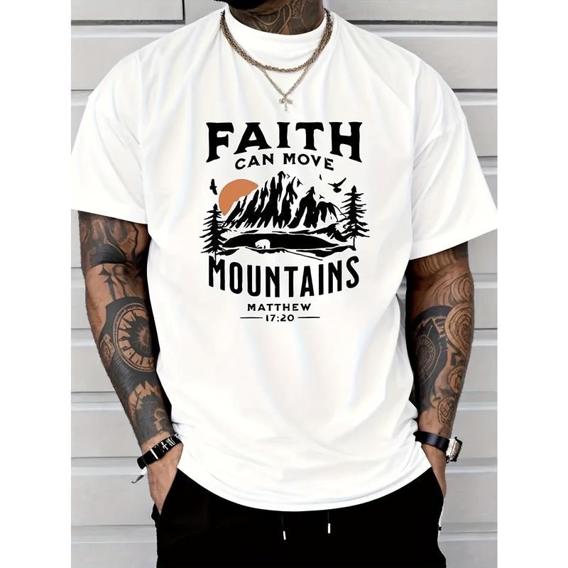 Classic Fit Summer Tee Shirt - T-Shirts for Men with Breathable Knit Fabric, Short Sleeve, Casual Style, Perfect for Outdoor Activities and Everyday Wear Made in USAstyle{n002}2