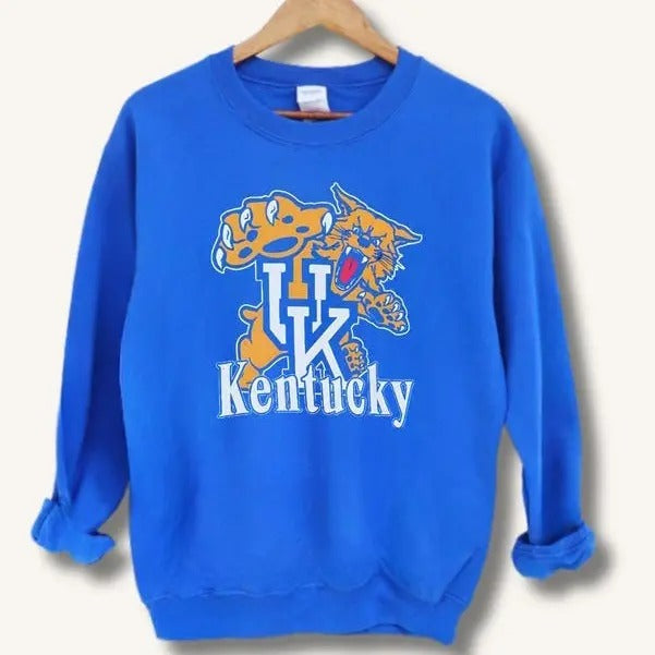 Classic Kentucky Wildcats Sweatshirt, University of Kentucky, Game Day Apparel, Vintage Kentucky Wildcats Crewneck