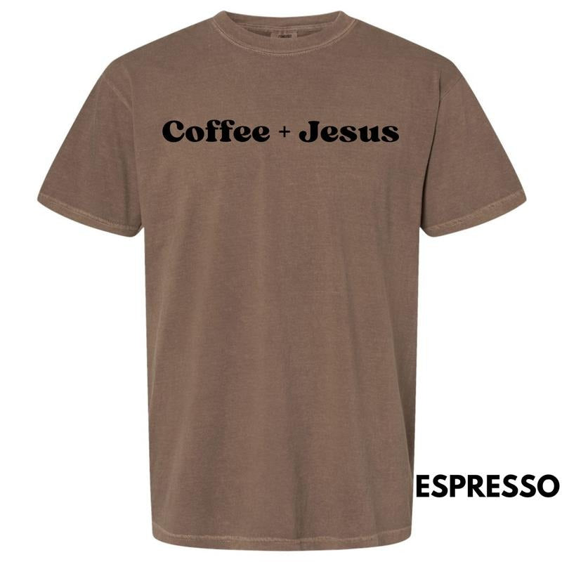 Coffee & Jesus Comfort Colors T-Shirt 'NLB'