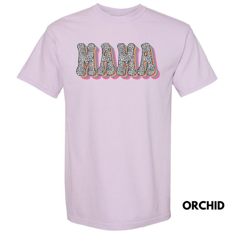 Color Shadow Leopard Mama Comfort Colors T-Shirt 'NLB'