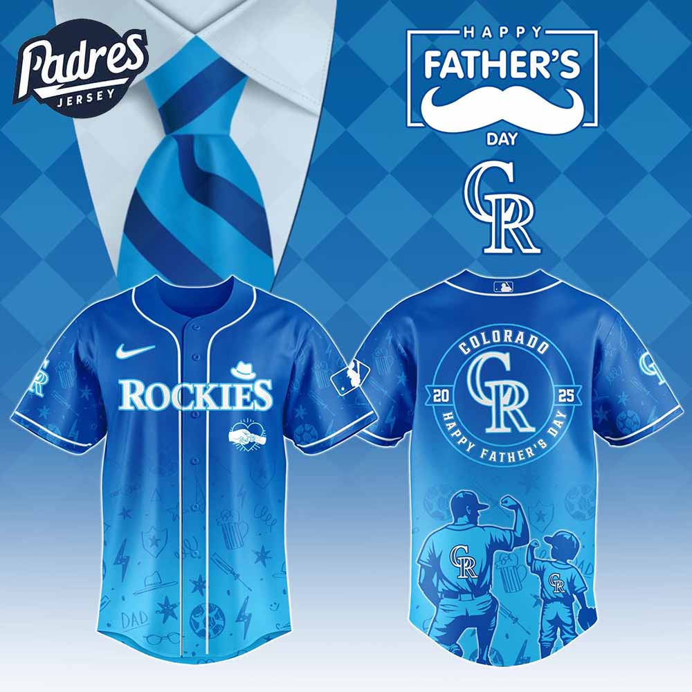 Colorado Rockies MLB x Fathers Day Baseball Jersey - Padres Jersey Oasis: Elevate Your Baseball Style Game