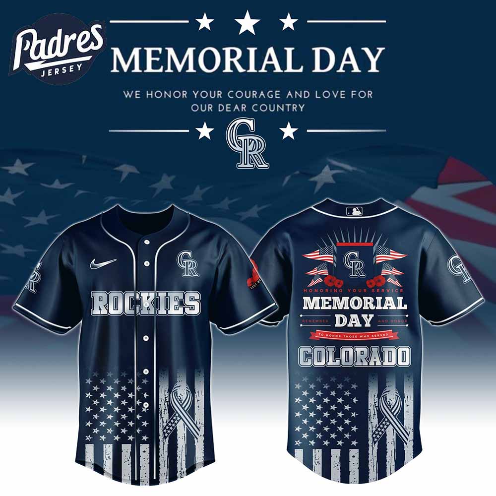 Colorado Rockies Special Memorial Day Baseball Jersey - Padres Jersey Oasis: Elevate Your Baseball Style Game