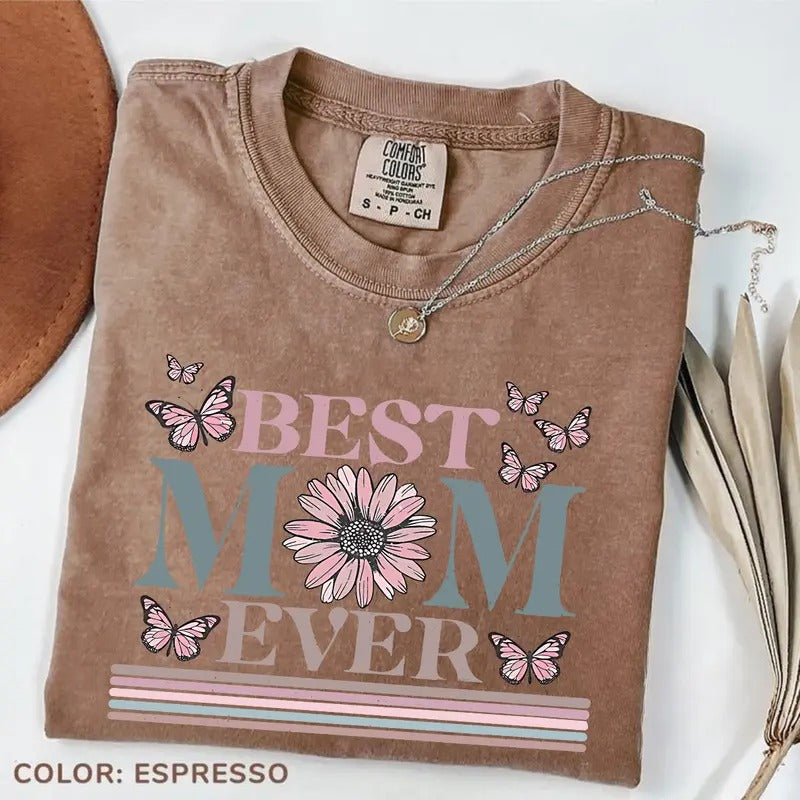Comfort Color Happy Mother's Day T-shirt, Best Mom Ever Shirt, Mom Gift, Mother's Day Soft Tee, Mother's Day Gift, Mom Shirt, Happy Mother's Day T-shirt