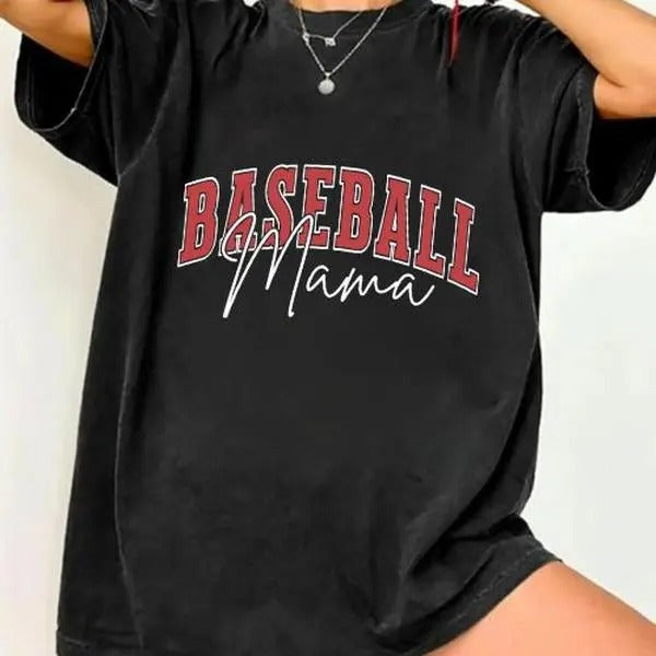 Comfort Colors Baseball Mom Shirt, Baseball Mama shirt, Game Day Shirt, Mothers Day Gift, Sports Mom Gift, Gift For Mom