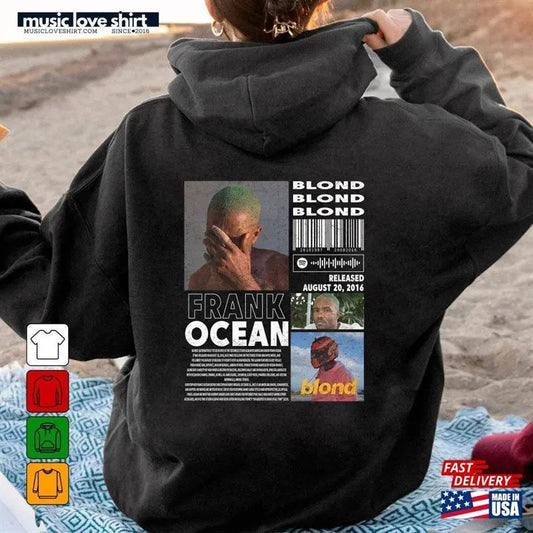 Comfort Colors Frank Ocean Rap Music Merch Shirt Blond Album 90s Tee Tour Rapper Gift Bootleg 30224hcrd Hoodie Unisex Classic Cotton