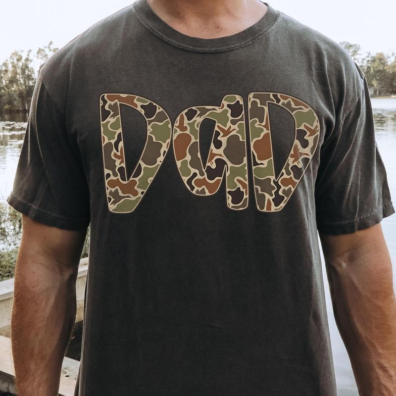 Comfort Colors Hunter Dad T-Shirt, Dad T-Shirt, Deer Hunting T-Shirt, Best Buckin Dad Ever Shirt, Deer dad Shirt, Father's day T-Shirt