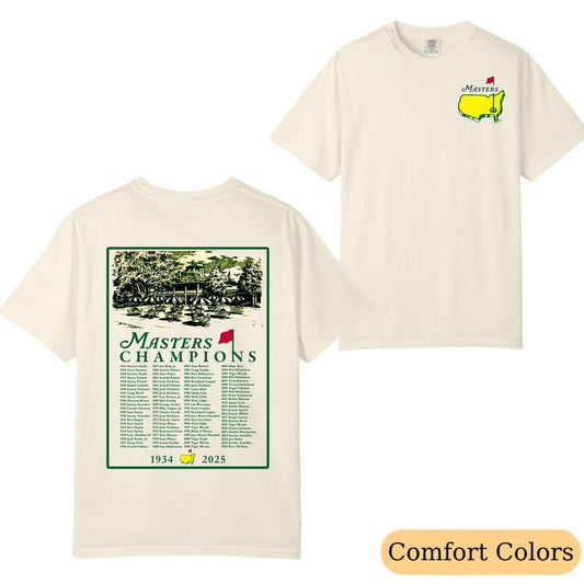 Comfort Colors Masters Tournament 2025 Augusta 91 Years T-Shirt, Augusta Golf Graphic Tee, Trendy Streetwear for Men & Women